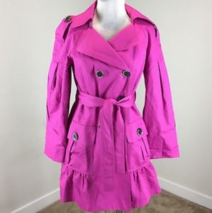 NWOT Nanette Lepore Trench Coat sz 4